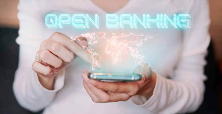 Open banking concept graphic