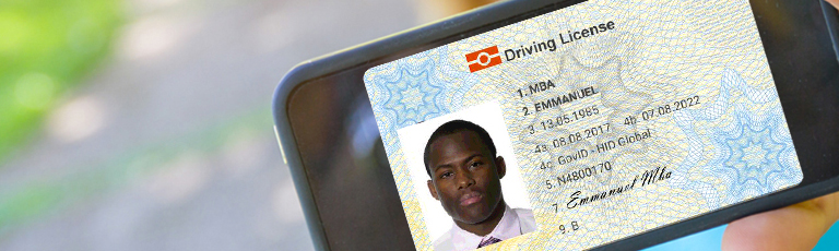 Digital Drivers License on Smartphone