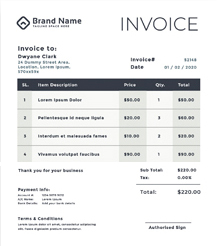 Fake Invoice Document